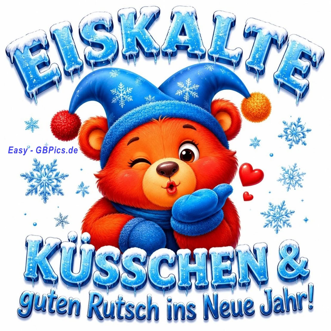 Eiskalte Küsschen & guten Rutsch in neue Jahr!