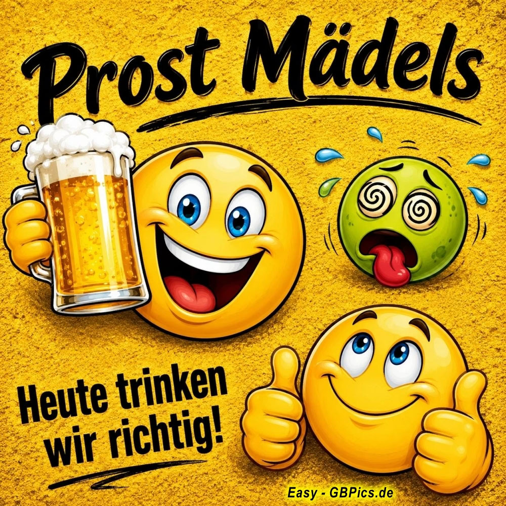 Prost Mädels, heute trinken wir richtig!
