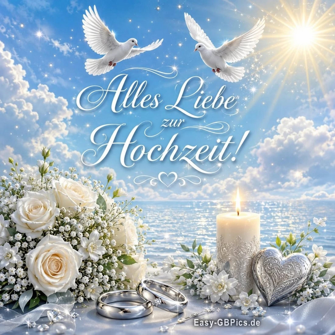 Alles Liebe zur Hochzeit ! Ein besonderer Tag für ein besonderes Paar.
