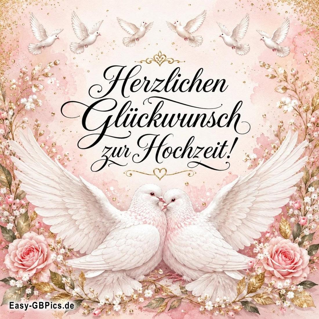 Herzlichen Glückwunsch zur Hochzeit!