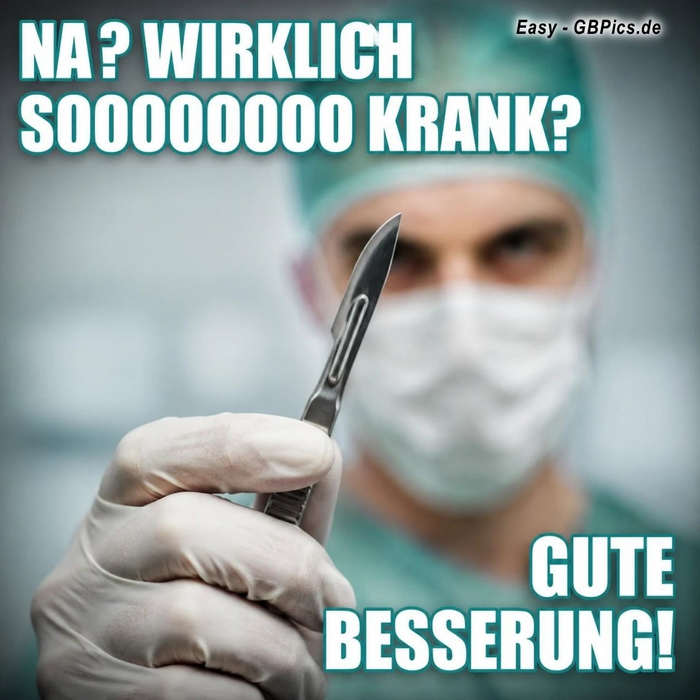 Gute Besserung Lustig