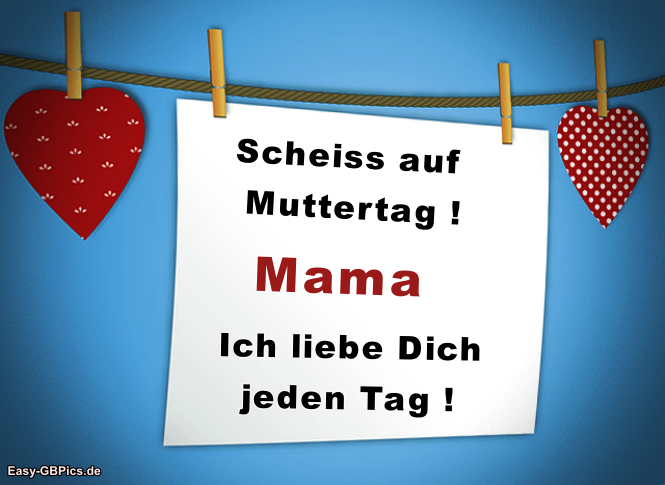 Muttertags Grusskarte lustig