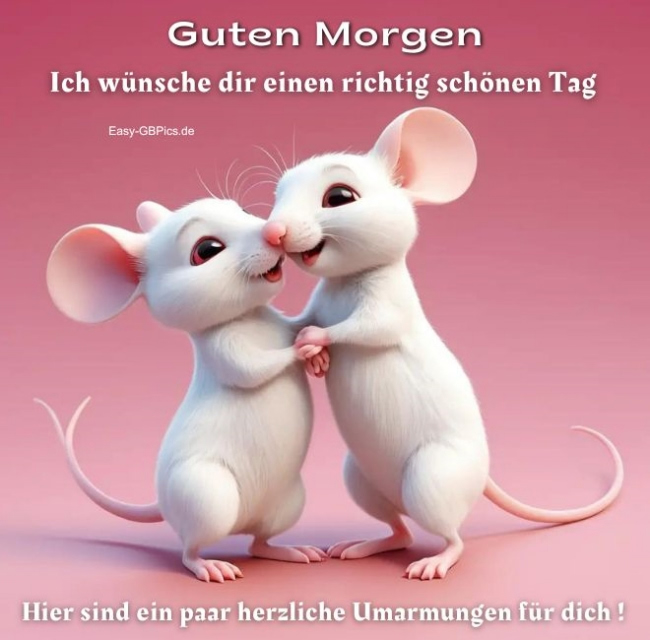 Guten Morgen Umarmung