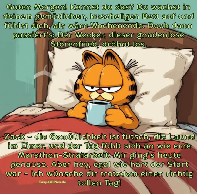 Lustiger Guten Morgen Spruch