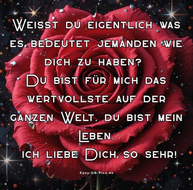 Ich liebe Dich Spruch