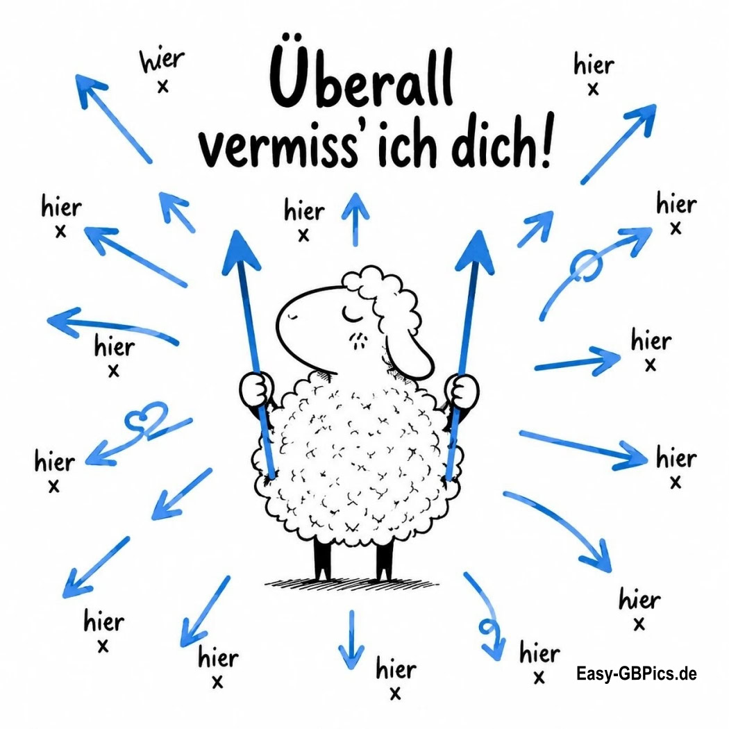 Überall vermisse ich Dich!