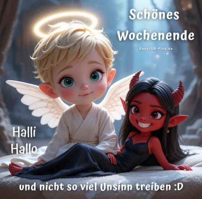Schönes Wochenende lustig