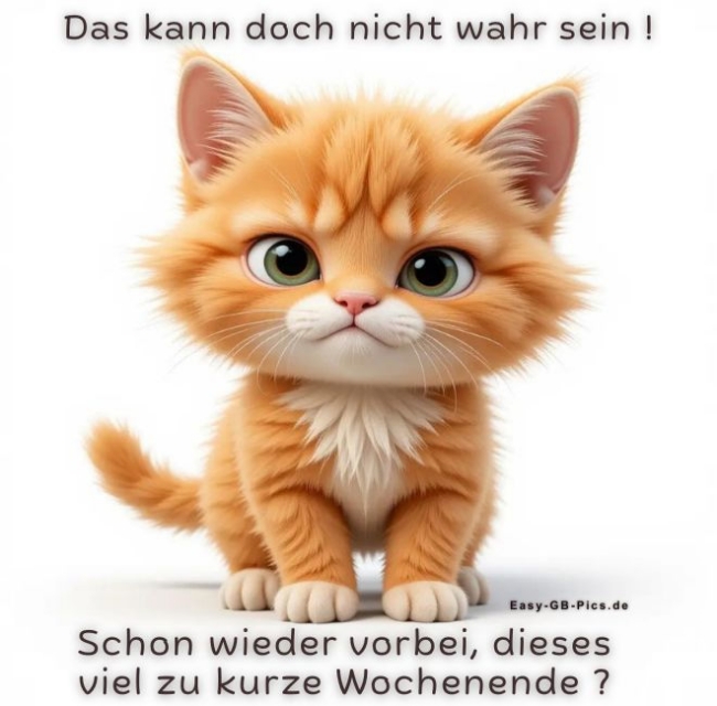 Wochenende vorbei