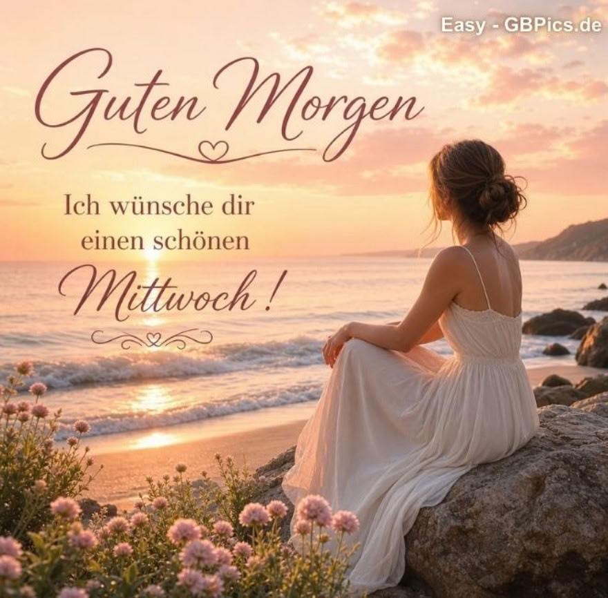 Guten Morgen. Ich wünsche dir einen schönen Mittwoch!
