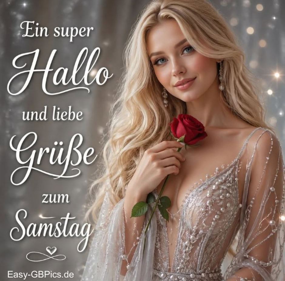 Ein super Hallo, und liebe Grüsse zum Samstag.