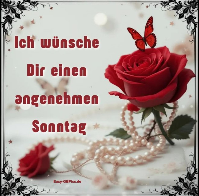 Angenehmen Sonntag