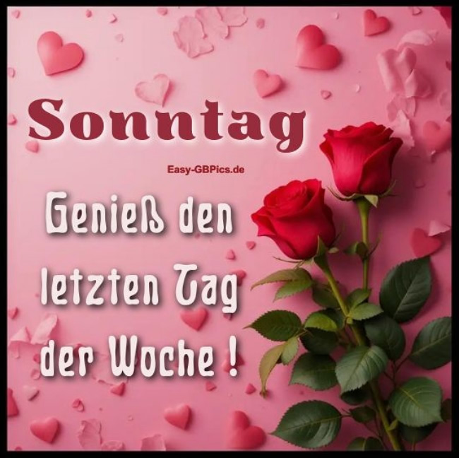 Sonntag genießen