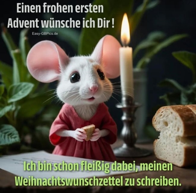 1. Advent Weihnachtswunschzettel
