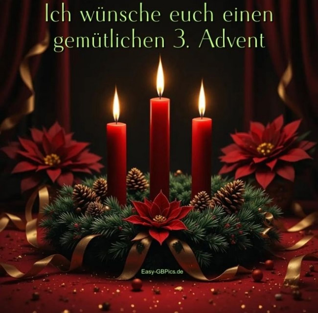 Gemütlichen Dritten Advent
