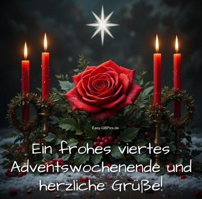 Frohes 4. Adventswochenende