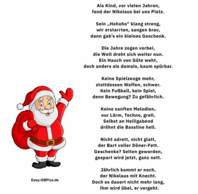 Nikolaus Gedicht