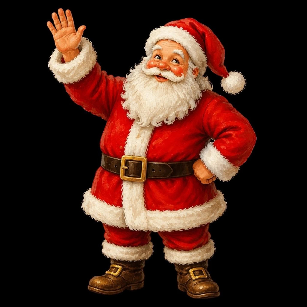 Frohe Weihnachten aus dem hohen Norden! Ho ho ho, wer winkt denn da?<br />
Zeit für Weihnachtsstimmung: der Weihnachtsmann ist da und hat Geschenke dabei!