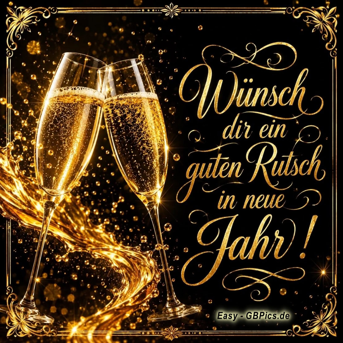 Wünsch dir ein guten Rutsch in neue Jahr!