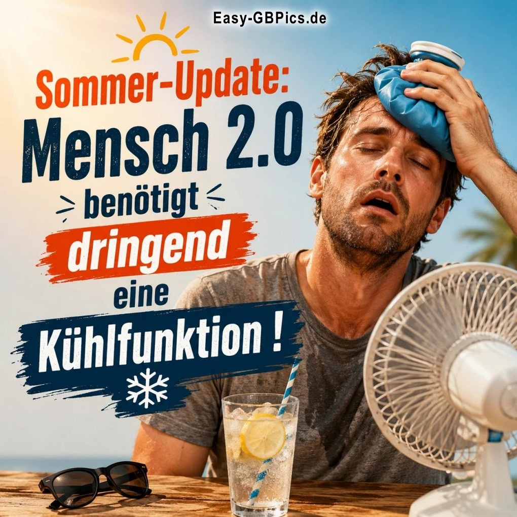 Sommer-Update: Mensch 2.0 braucht dringend Kühlung !