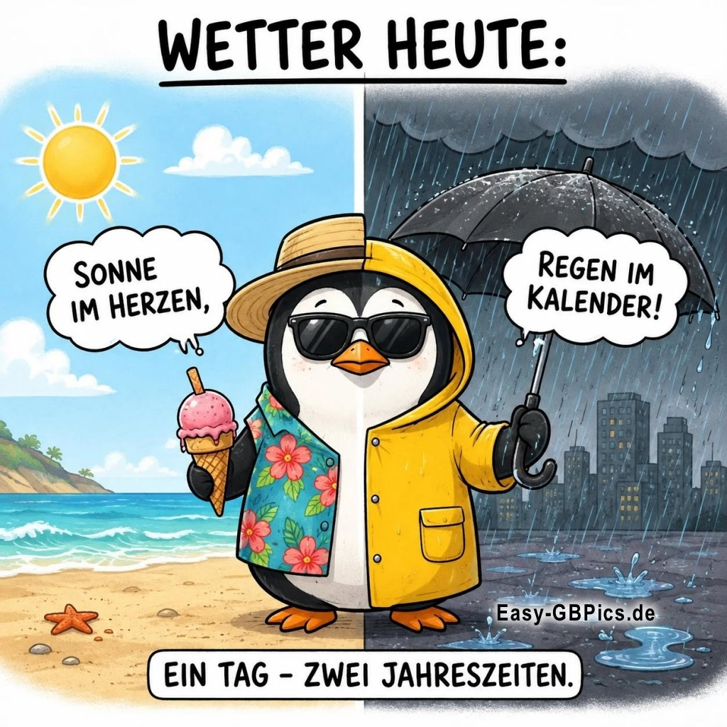 Wetter heute: Sonne im Herzen, Regen im Kalender!