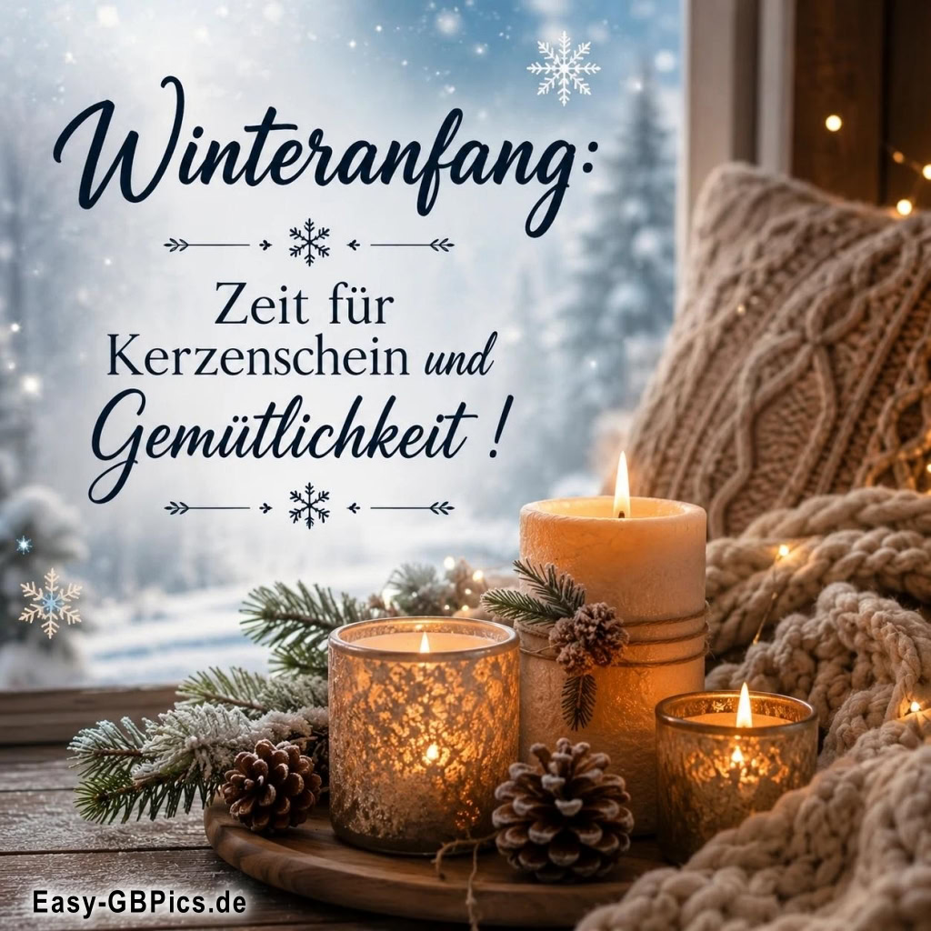 Gemütlichkeit im Kerzenschein – der Winter hat begonnen!
