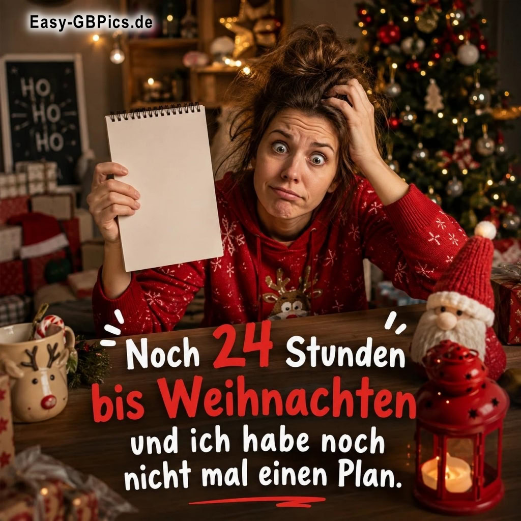 Wer kennt's? Kurz vor Weihnachten und der Einkaufszettel ist leer.