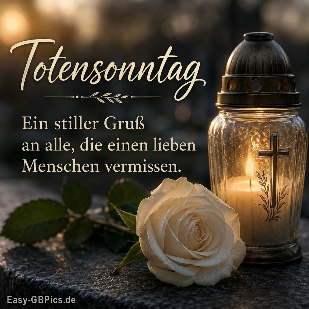 Totensonntag: In Gedanken bei allen, die heute jemanden vermissen.