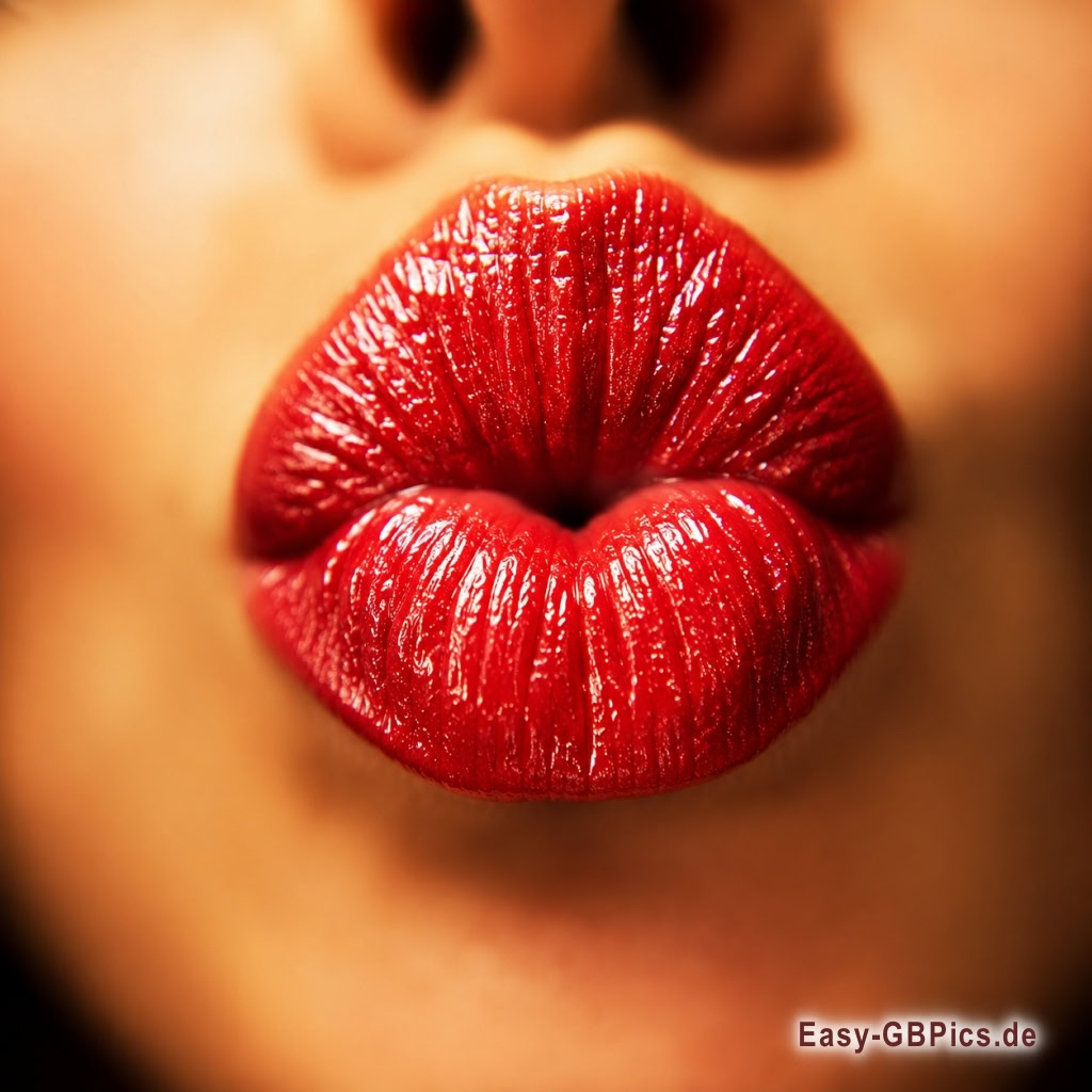 Lass deine Lippen sprechen.