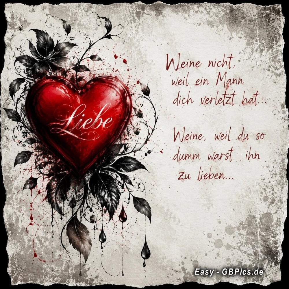 Liebe kann schmerzhaft sein, aber wir lernen daraus.