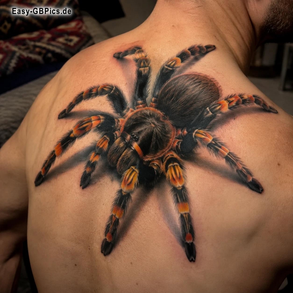 Spinnennetz oder Haut? Dieses Tattoo ist ein echter Hingucker !