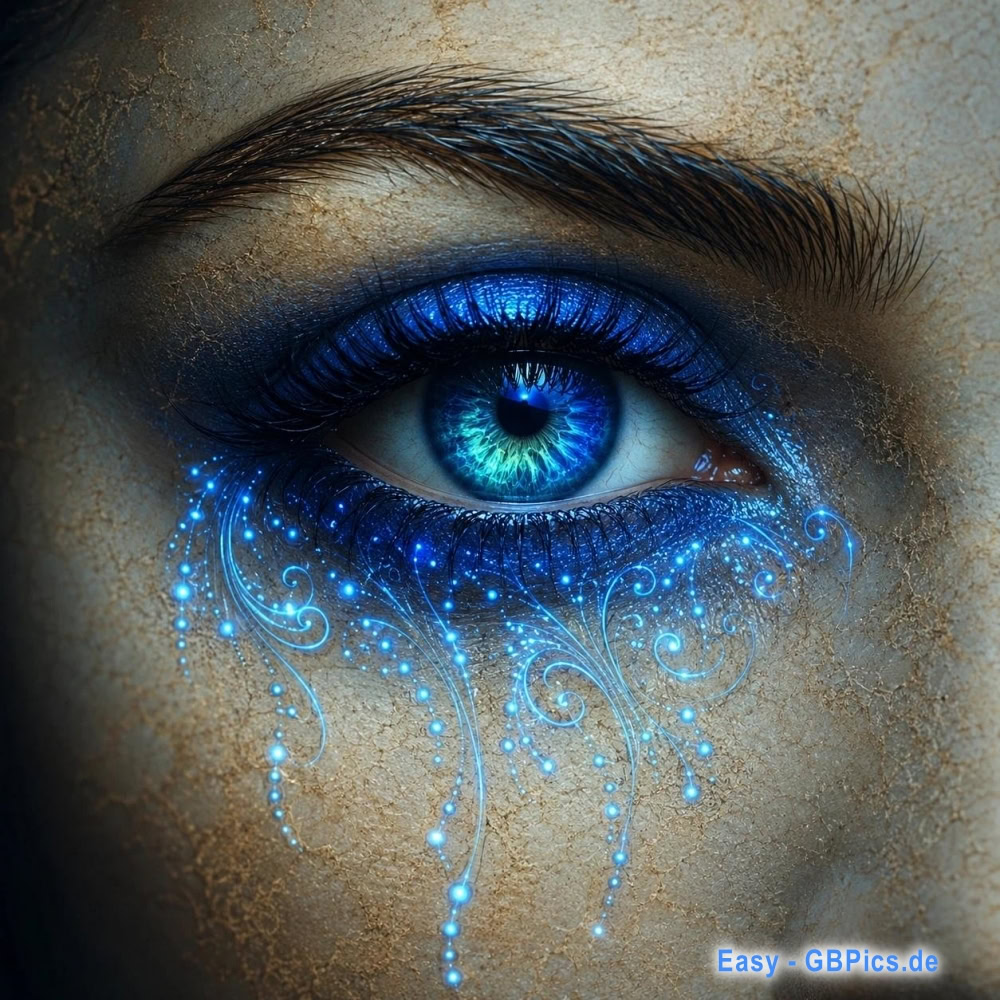 Ein Auge wie ein Portal in eine andere Welt.