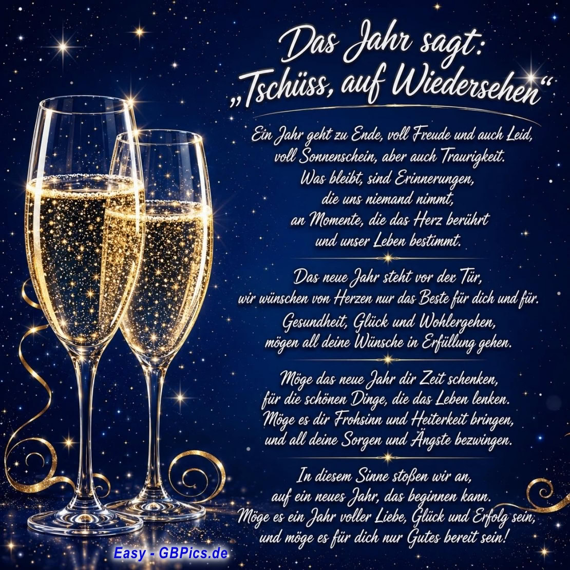 Guten Rutsch - Silvester Spruch