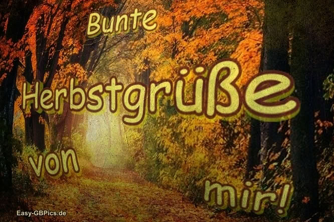 Bunte Herbstgruesse