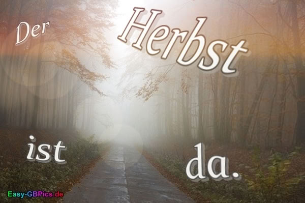 Der Herbst ist da