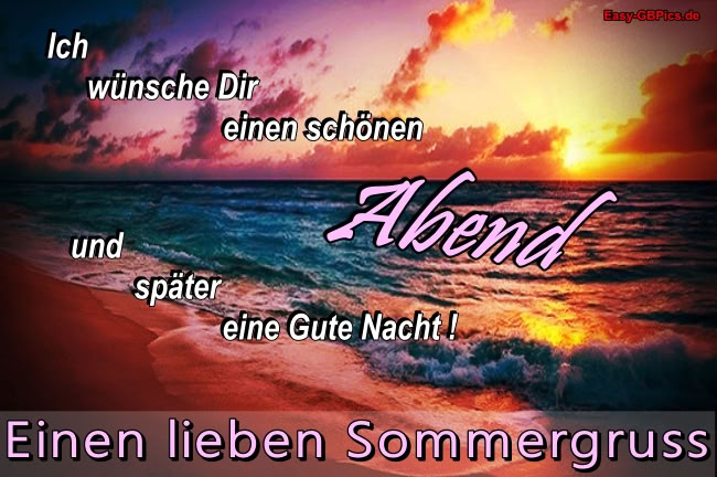 Gute Nacht Sommergrüsse Gute Nacht Sommergrüsse