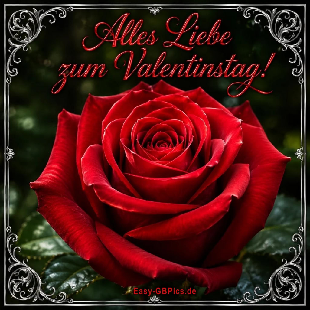 Alles Liebe zum Valentinstag, meine Liebe.