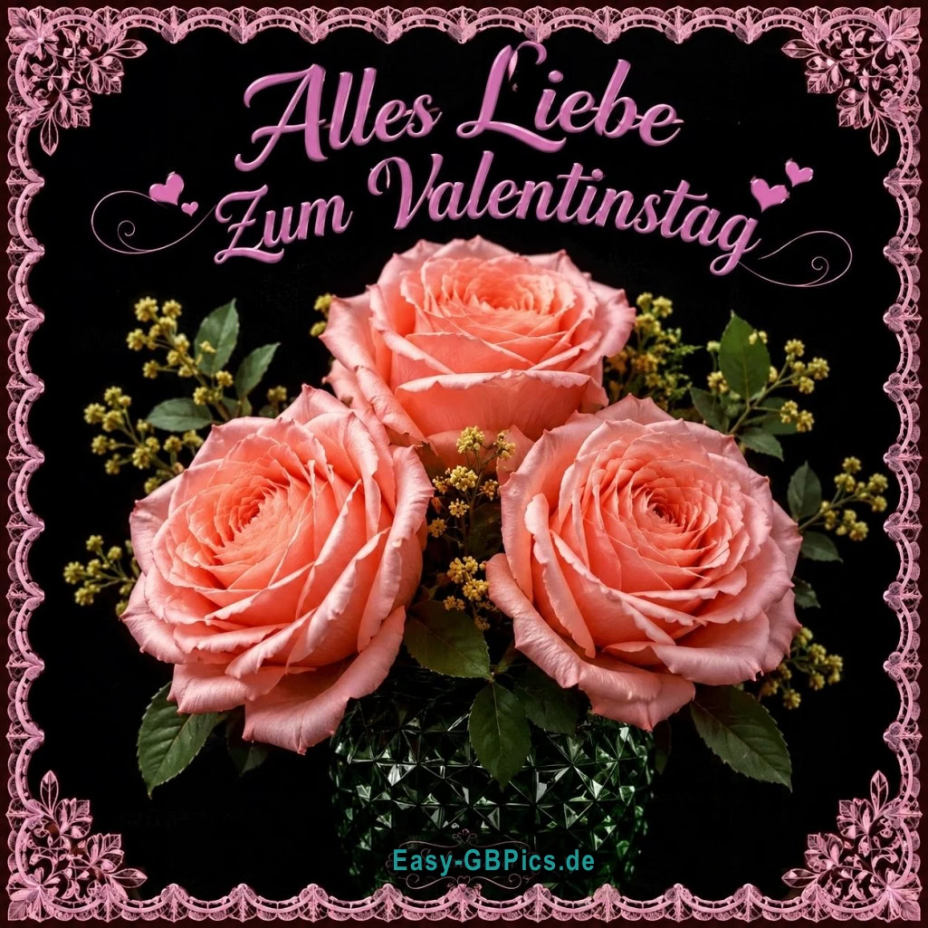 Ein Strauß voller Liebe für dich. Frohen Valentinstag!