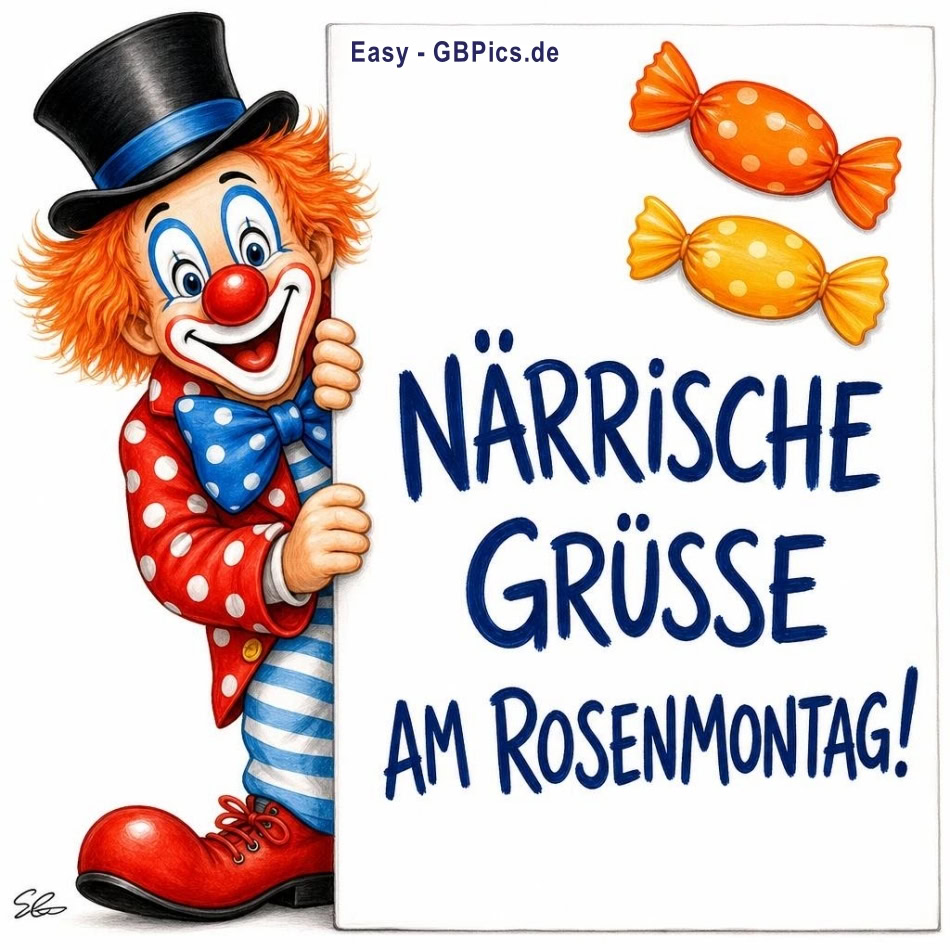 Närrische Grüsse am Rosenmontag