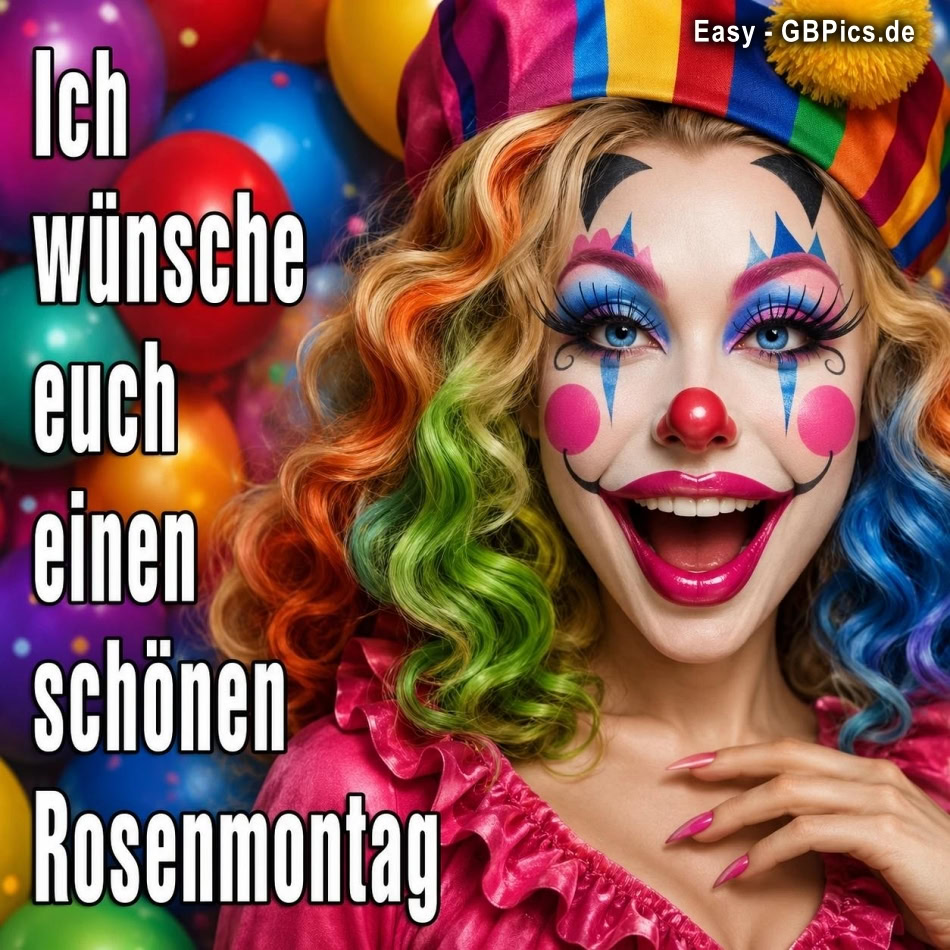 Ich wünsche Euch einen schönen Rosenmontag !